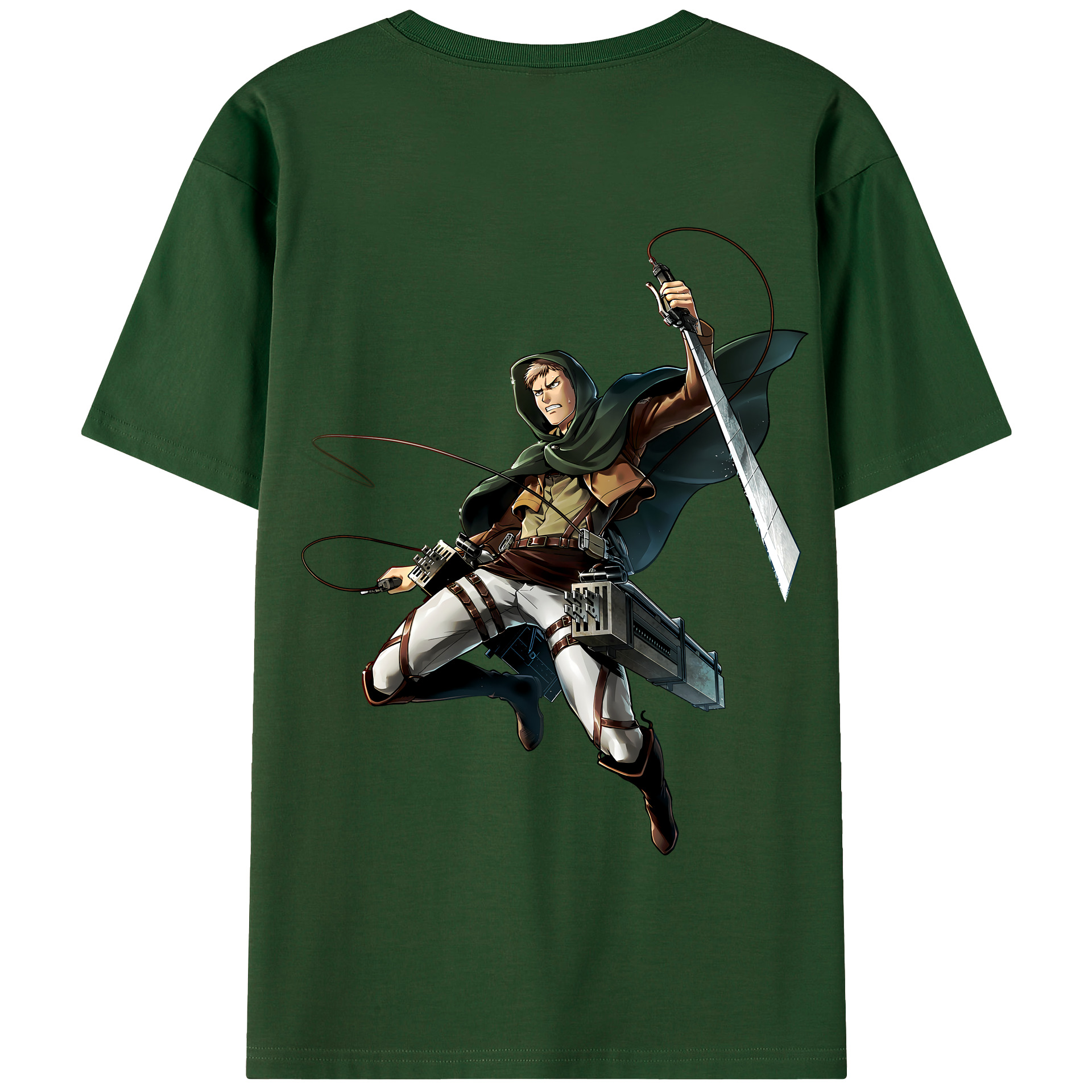 （画像用） 進撃の巨人 Attack on Titan 綿100％半袖Tシャツ（背面プリント）